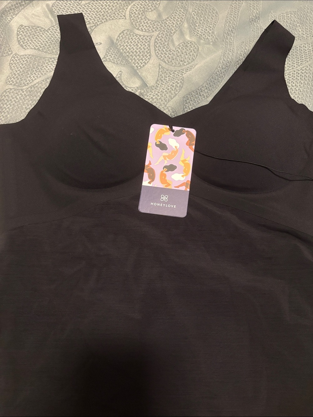 HoneyLove Women's Black Seamless Shaping Tank Top